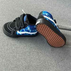 Kids' Black and Blue Sneakers